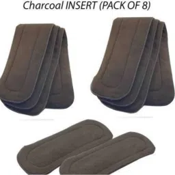 5 Layer bamboo charcoal Inserts Liners - New Born-pack of 8-picture-0