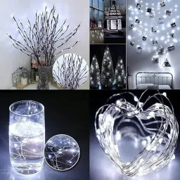 pesca 100 LEDs 10 m White Steady String Rice Lights image 5