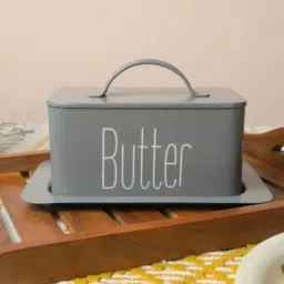 sone key chidiya Grey Butter Dish 500 Gram Butter Storage Tray with Lid-picture-16