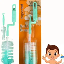 Liquid Cleanser and Baby Bottle Cleaning Brush With Nipple Cleaner (Bear Brush)-image-30