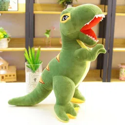 Adorable Green Dinosaur Soft Toy for Kids - 35 cm-image-85