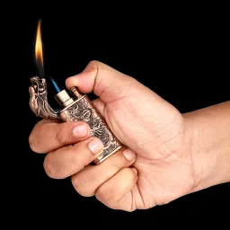Bronze Metal Double Flame Dragon Lighter, Metal Cigarette Lighter ( Without Gas Bronze Metal Double Flame Dragon Lighter, Metal Cigarette Lighter ( Without Gas Pocket Lighter-10