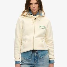 Women Graphic Print Hoodie with Split Kangaroo Pockets-picture-42