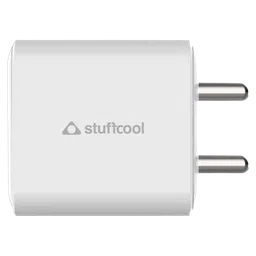Stuffcool Flow 25W Type A and Type C 2-Port Fast Charger (Adapter Only, BIS Approved, White) image 3
