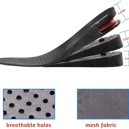 GVJ TRADERS Increased Insoles Shoe Lifts for Men, Women - Height Increasing Insole, Heel Heel Tip Replacements-image-2