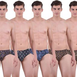 Pack of 5 Soft Combed Cotton Printed Men Brief-picture-19