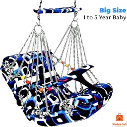 Cotton Baby's Swing for Kids jhula Babies Children Folding & Washable 1-6 Years Swings-image-53