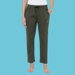 Women Solid Green Track Pants-image-55