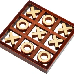 Wooden Tic Tac Toe Board Game - Perfect for Family Fun Indoor Play Puzzle Game Yoyo Holster-0