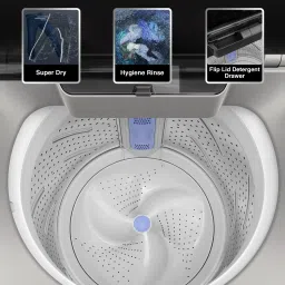 godrej 7 kg 5 Star With Flexi Wash Technology And Soft-Close Lid Washing Machine Fully Automatic Top Load Silver image 4