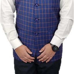 Checkered Men Waistcoat-image-65