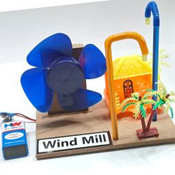 Simple Wind Mill Science Model for Kids - Educational Project-26