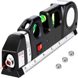Laser Level Line Tool, Multipurpose level Kit Standard Cross Line Cross Line Laser level Laser Line leveler Beam Tool with Metric Rulers Non-magnetic Line Level-picture-15