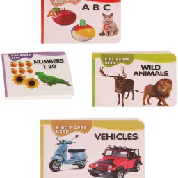 Pocket Kids Board Book Alphabet, Numbers, Wild Animal, Vehicle-27