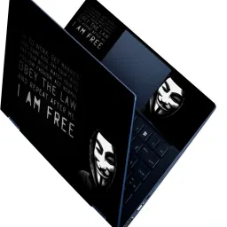 Anweshas Full Panel Laptop Skins Upto 15.6 inch - No Residue, Bubble Free - Removable HD Quality Printed Vinyl/Sticker/Cover for Dell-Lenovo-Acer-HP (i am free hacker anonymous) Stretched Vinyl Laptop Decal 15.6-image-15