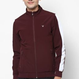 Men Solid Bomber Jacket-image-50