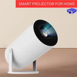 CLAIRBELL Mini HD Projector for Home 4KSupport With Built-in App Netflix/Prime/YouTubeC53 (4500 lm / 1 Speaker / Wireless / Remote Controller) Portable Projector-picture-2