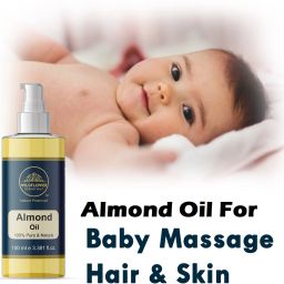 100% Pure & Natural (Cold Pressed) Sweet Almond Oil For Baby Massage Hair & Skin-image-65