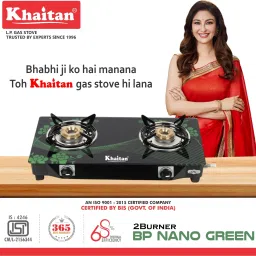 2 Burner BP-Nano Green Digital Glass Manual Gas Stove-image-21