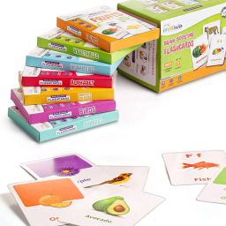 Premium Early Learning 7 in 1 Flash Cards for Kids-18