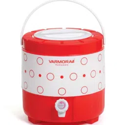 Varmora Breza Printed Plastic Insulated Water Jug (8 Liters, Red)-picture-37