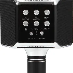 M806 (KARAOKE MIC WITH SPEAKER) Rechargeable FM Radio Voice Changer Disco Light Microphone-23