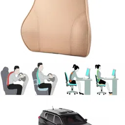 Beige Velvet Car Pillow Cushion for Mahindra-image-56