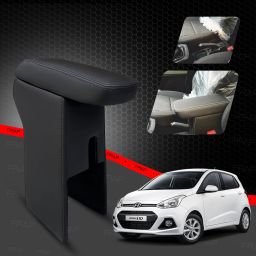 Premium Armrest For Hyundai I10 Grand with Moulded Foam(Nappa,Black Stitching) Car Armrest-image-78