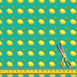 artzfolio AZ5008081SOF_FB_RF_R-SP_D56^80_VL Hand Drawn Cartoon Lemon Pattern Velvet Sofa Fabric Sofa Fabric image 4
