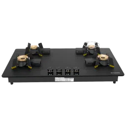 FABER Magiclift HT904 Toughened Glass Top 4 Burner Automatic Hob (Lift and Lock Feature, Black)-picture-1