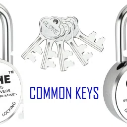 Round 75mm Lock for Home Gate Shop & Shutter, 5 Same Keys 2 Locks (pack 2) Padlock-image-11