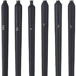 6PCS Paint Brushes Set for Fine Detailing Round Pointed Tip(Tip-000,00,0,1,2,3)-22