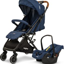Convertible Baby Pram Stroller with Car Seat, Baby Stroller with Metal Frame Stroller-13