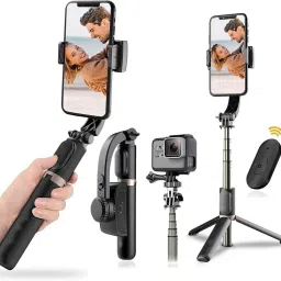 leecy Q08 Gimbal 3-Axis Stabilizer 3 Axis Gimbal for Mobile, Camera image 5