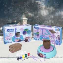 Pottery Wheel Frozen|Craft Toy with Tools & Clay for|Ideal For Kids 3+-image-34
