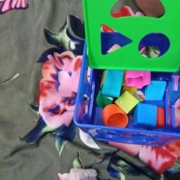 Shape Sorting Cube With 18 Shape And Different Color-CUBE BLUE-565--image-7