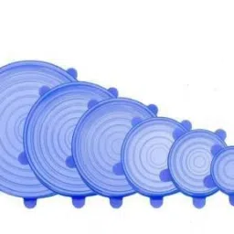 Silicon lids for containers 2.6 inch, 3.8 inch, 4.5 inch, 5.7 inch, 6.5 inch, 8.3 inch Lid Set-image-0
