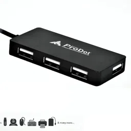 Henture 5-in-1 Keyboard and Mouse Combo with USB Hub, C-Type OTG Cable, and Mouse Pad Combo Set image 4