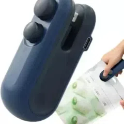 Mini Sealing Machine 2 in 1 USB Rechargeable Bag Sealer Hand Held Heat Seale Hand Held Heat Sealer-image-1