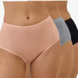 bodymist Pack of 3 Women Hipster Multicolor Panty-picture-10