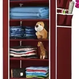 classic 6 shelves Portable Shoe Rack for Home Plastic Shoe Rack with Dustproof PVC Collapsible Wardrobe-image-33