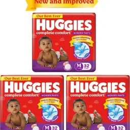 Wonder Pants Medium (M) Size Baby Diaper Pants M-32 (PACK OF 3) - M-20