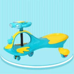 B.T Magic Swing Smart Car Ride ons for Kids/ Child, 3TO5 Years Boys Girls, B.T Magic Swing Smart Car Ride ons for Kids/ Child, 3-8 Years Boys Girls, fun ride-on Toy, Cartoon Face W/ Music & Light, Free Wheels, Push car Gadi, Strong Body w/ Large Rear Seat Car Non Battery Operated Ride On (Multicolor) Tricycle-12