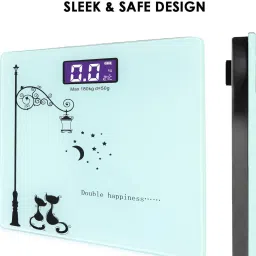 NISCOMED Automatic Personal Digital Weight Machine,Scale With Large LCD Display Weighing Scale image 4