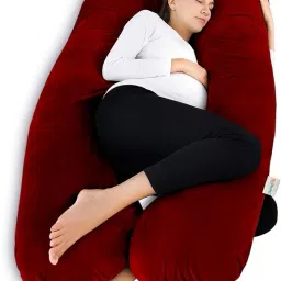 U SHAPE Microfibre Solid Pregnancy Pillow Pack of 1-image-49