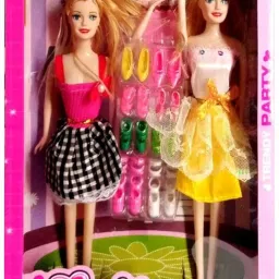 fashion doll double sister doll set with accesories for girls-22