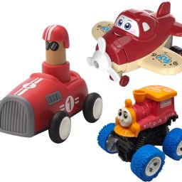 Unbreakable Four-Wheel Drive Friction Powered Diecast Toy Set-S8-30