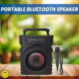 Clairbell 301(PORTABLE WIRELESS BLUETOOTH SPEAKER) Crystal Clear SoundWith Karaoke MicE325 5 W Bluetooth Laptop/Desktop Speaker-image-50