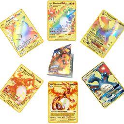 POKEMONN PREMIUM GOLDEN CARD 10 Pcs plastic-metal coated cover waterproof-image-69