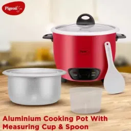 pigeon Ruby single Pot (With ss Lid) Electric Rice Cooker image 2